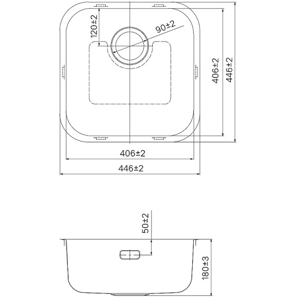 Кухонная мойка Iddis Mate 44 MAT44S0i77 Сатин