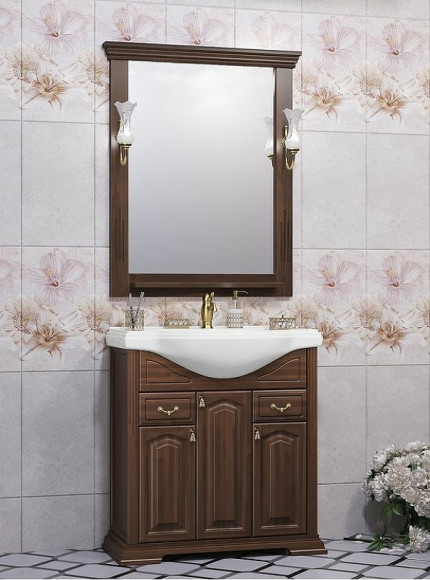 Тумба под раковину Opadiris Риспекто 80 00-00006025 Орех антикварный