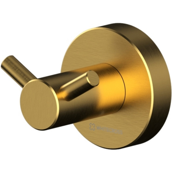 Двойной крючок Whitecross Ergo gold brushed ER2212GLB Брашированное золото