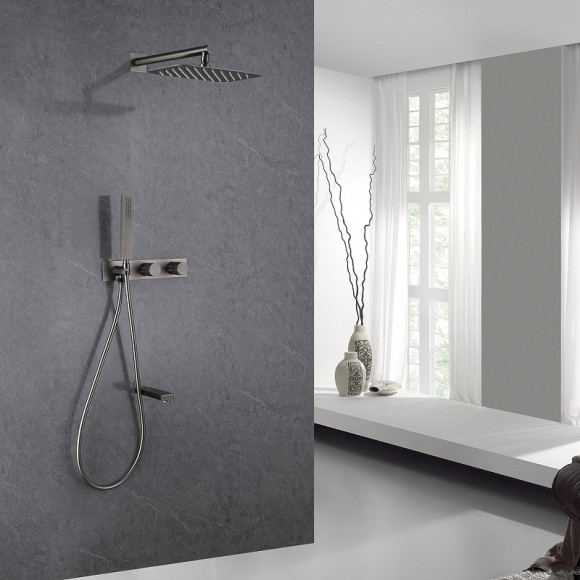 Душевая система Abber Rund AF8717NG Никель Душевая система Abber Rund AF8717NG Никель