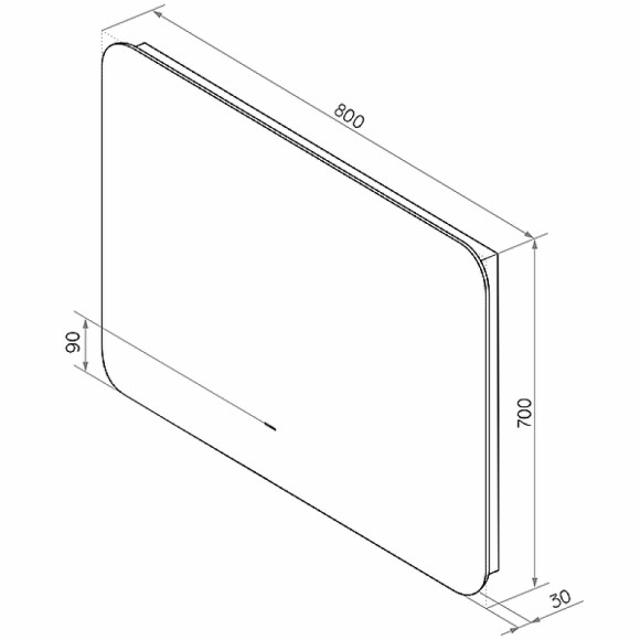 Зеркало Континент Burzhe 800х700 ЗЛП2457 с подсветкой с бесконтактным выключателем Зеркало Континент Burzhe 800х700 ЗЛП2457 с подсветкой с бесконтактным выключателем