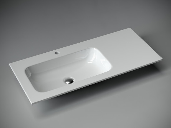 Раковина Ceramicanova Grace 100 L CN7014 Белая Раковина Ceramicanova Grace 100 L CN7014 Белая