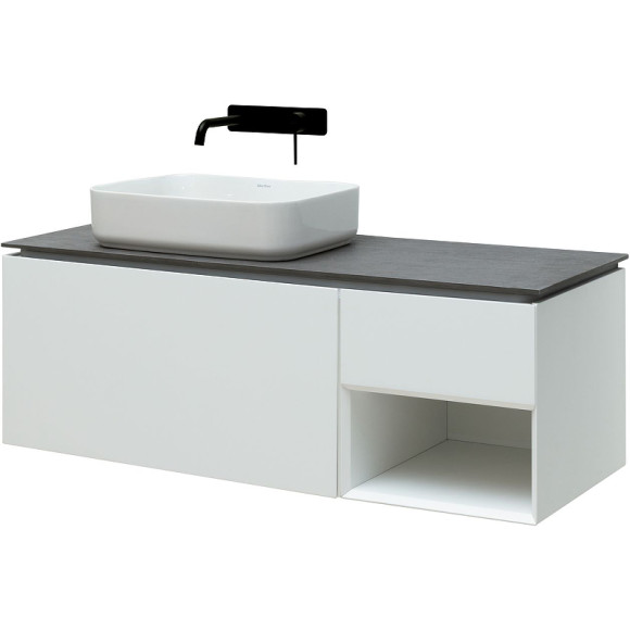 Тумба под раковину Allen Brau Infinity 120 L 1.21006.WM подвесная Белая матовая Тумба под раковину Allen Brau Infinity 120 L 1.21006.WM подвесная Белая матовая