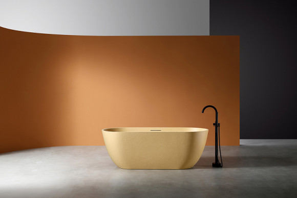 Ванна из искусственного камня Abber Frankfurt 170x75 AM9941MS Песочная матовая без гидромассажа Ванна из искусственного камня Abber Frankfurt 170x75 AM9941MS Песочная матовая без гидромассажа