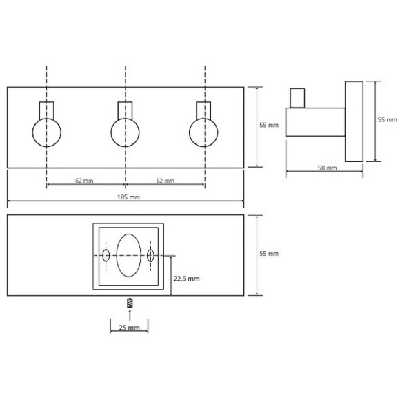 Вешалка для полотенец Bemeta Beta 132405232 Хром Вешалка для полотенец Bemeta Beta 132405232 Хром