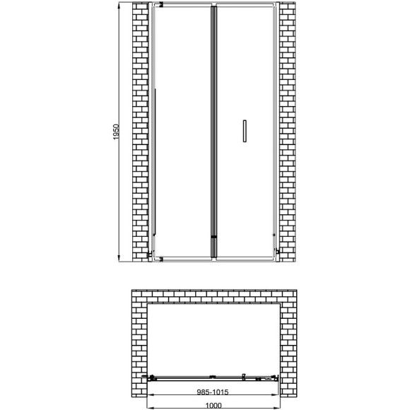 Душевая дверь Berges Legos LS-4 100 062029 профиль Хром стекло прозрачное Душевая дверь Berges Legos LS-4 100 062029 профиль Хром стекло прозрачное
