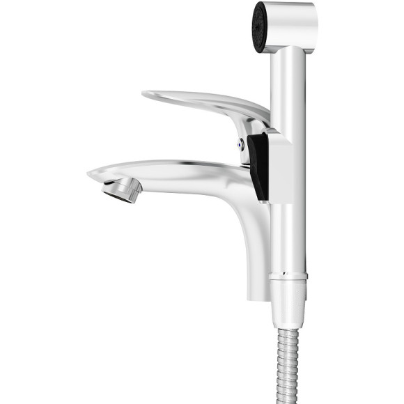 Смеситель для раковины Damixa Eclipse 310300001 с гигиеническим душем Хром