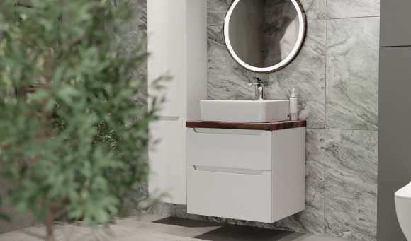 Столешница под раковину Jorno Wood 60 Wood.06.60/DW Темное дерево