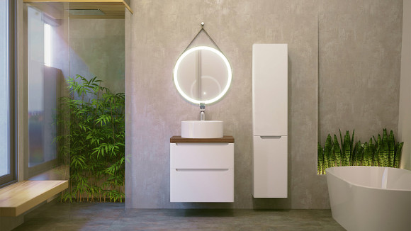 Столешница под раковину Jorno Wood 60 Wood.06.60/DW Темное дерево