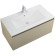 Тумба под раковину Art&Max Latina 100 AM-Latina-1000-1C-SO-BGM подвесная Серо-бежевая матовая