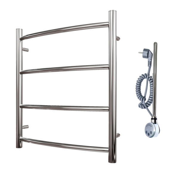 Электрический полотенцесушитель Point Афина PN04156E П4 500x600 левый/правый Хром Электрический полотенцесушитель Point Афина PN04156E П4 500x600 левый/правый Хром