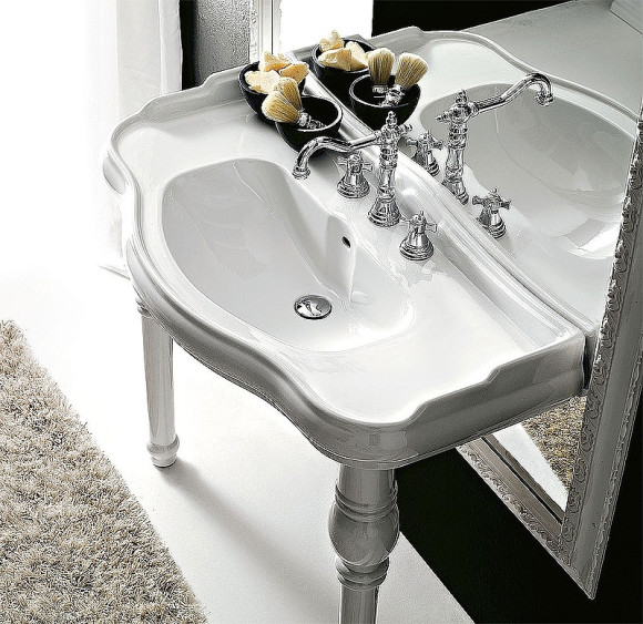 Раковина Kerasan Retro 100 105001*3 Белая