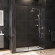 Душевая дверь AM.PM Gem 140 W90G-140-1-195BT профиль Черный матовый стекло прозрачное Душевая дверь AM.PM Gem 140 W90G-140-1-195BT профиль Черный матовый стекло прозрачное