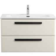 Тумба под раковину Cezares Eco-Cer-N 80 ECO-CER-N-800-2C-SO-AS-P подвесная Альпака брашированная без ручек