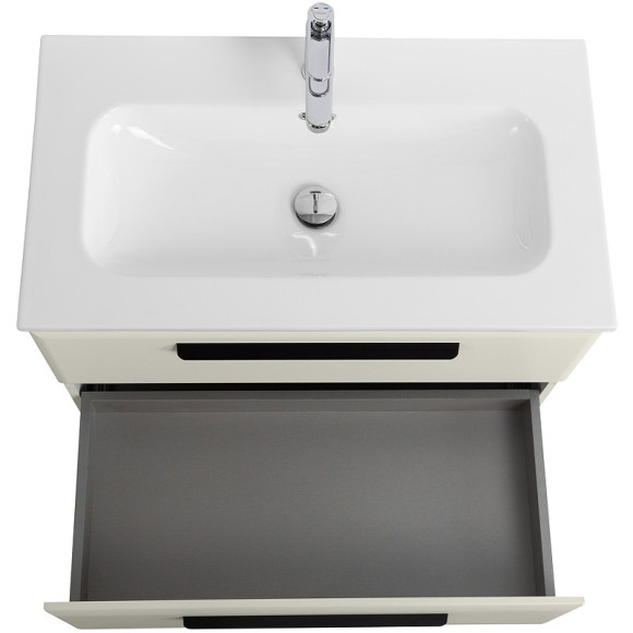 Тумба под раковину Cezares Eco-Cer-N 80 ECO-CER-N-800-2C-SO-AS-P подвесная Альпака брашированная без ручек Тумба под раковину Cezares Eco-Cer-N 80 ECO-CER-N-800-2C-SO-AS-P подвесная Альпака брашированная без ручек