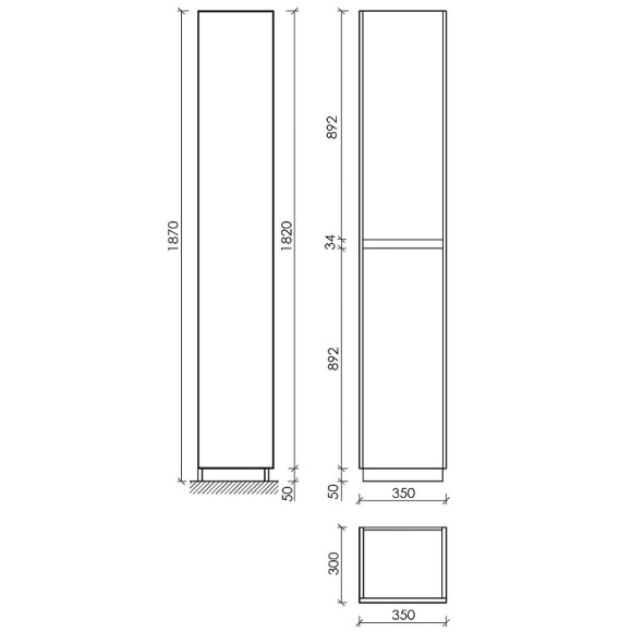 Шкаф пенал Sancos Libra Floor 35 PLB35FW Белый глянец Шкаф пенал Sancos Libra Floor 35 PLB35FW Белый глянец