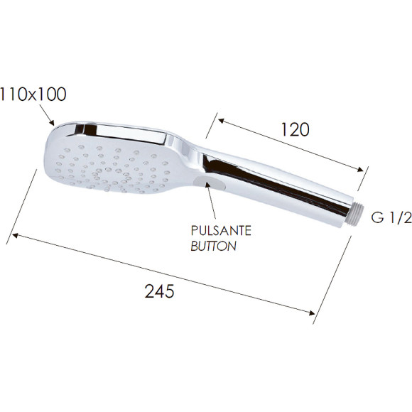 Ручной душ Remer 318CPX Хром Ручной душ Remer 318CPX Хром