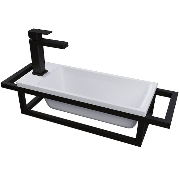 Консоль для раковины Grossman Метрис 50 105003 Черный Консоль для раковины Grossman Метрис 50 105003 Черный