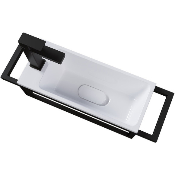 Консоль для раковины Grossman Метрис 50 105003 Черный Консоль для раковины Grossman Метрис 50 105003 Черный