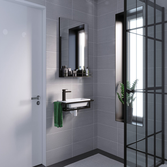 Консоль для раковины Grossman Метрис 50 105003 Черный Консоль для раковины Grossman Метрис 50 105003 Черный