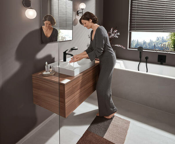 Смеситель для раковины Hansgrohe Vivenis 75020670 Черный матовый Смеситель для раковины Hansgrohe Vivenis 75020670 Черный матовый