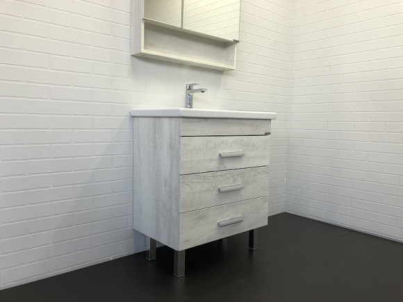 Тумба с раковиной Comforty Никосия 70Н 00-00005793 Дуб белый