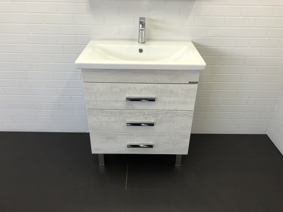 Тумба с раковиной Comforty Никосия 70Н 00-00005793 Дуб белый