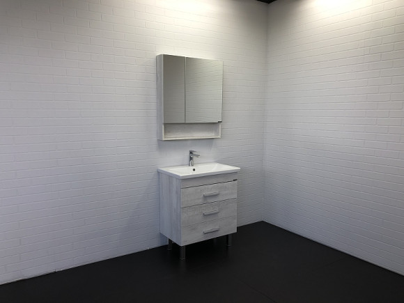 Тумба с раковиной Comforty Никосия 70Н 00-00005793 Дуб белый