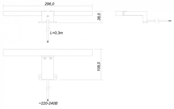 Светильник Style Line СС-00000391 Хром Светильник Style Line СС-00000391 Хром