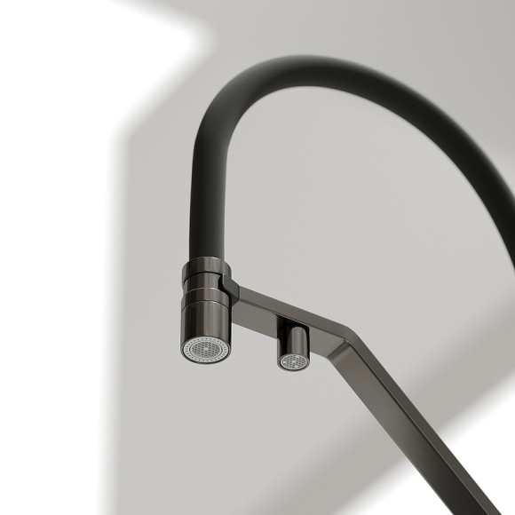 Смеситель для кухни Sancos Loro SC4007GG Вороненая сталь Черный Смеситель для кухни Sancos Loro SC4007GG Вороненая сталь Черный