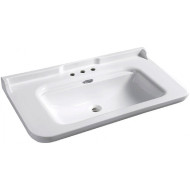 Раковина Kerasan Waldorf 120 4144K1bi/cr*3 Белая Раковина Kerasan Waldorf 120 4144K1bi/cr*3 Белая