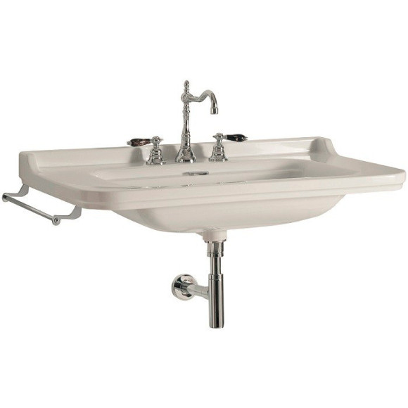 Раковина Kerasan Waldorf 120 4144K1bi/cr*3 Белая Раковина Kerasan Waldorf 120 4144K1bi/cr*3 Белая