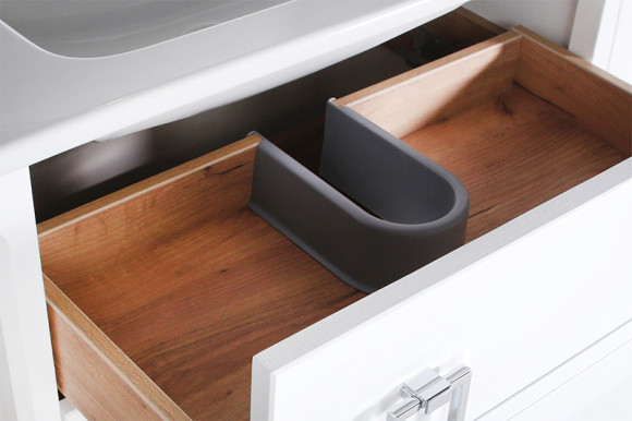 Тумба под раковину ASB-Woodline Рома 80Н 10855 Белая