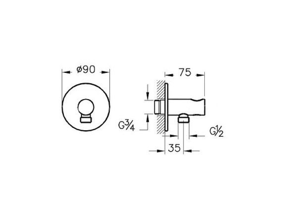 Душевая система Vitra Origin A49266EXP Хром Душевая система Vitra Origin A49266EXP Хром