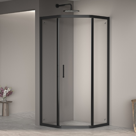 Душевой уголок RGW Passage PA-86B 100x100 38088600-14 профиль Черный стекло прозрачное Душевой уголок RGW Passage PA-86B 100x100 38088600-14 профиль Черный стекло прозрачное