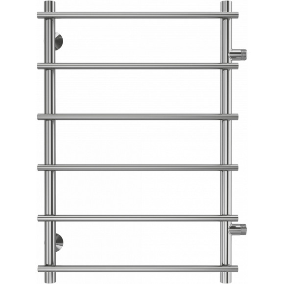 Водяной полотенцесушитель Terminus Квинта П6 500х800 бп500 4670078530172 Хром, боковое подключение, G 1" НР