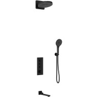 Душевая система Vincea Inspire VSFW-433TI1MB с термостатом Черная матовая Душевая система Vincea Inspire VSFW-433TI1MB с термостатом Черная матовая