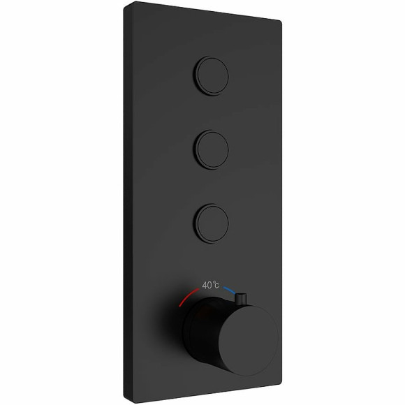 Душевая система Vincea Inspire VSFW-433TI1MB с термостатом Черная матовая Душевая система Vincea Inspire VSFW-433TI1MB с термостатом Черная матовая