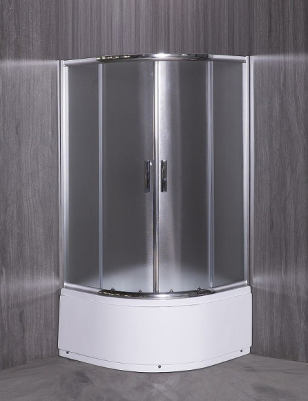 Душевой уголок Esbano ESR-8020 90x90 ESUGR8020 профиль Хром стекло рифленое