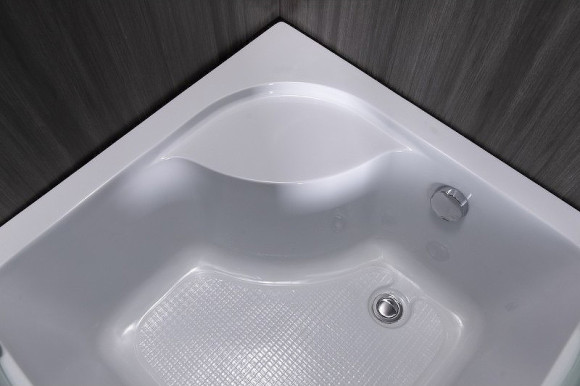 Душевой уголок Esbano ESR-8020 90x90 ESUGR8020 профиль Хром стекло рифленое