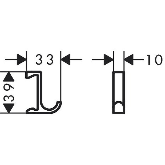 Крючок Hansgrohe WallStoris 27929700 Белый матовый
