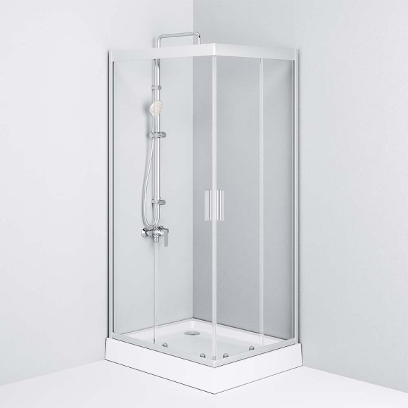 Душевой уголок AM.PM Gem 120x80 W90G-404-120280-MT профиль Хром матовый стекло прозрачное Душевой уголок AM.PM Gem 120x80 W90G-404-120280-MT профиль Хром матовый стекло прозрачное