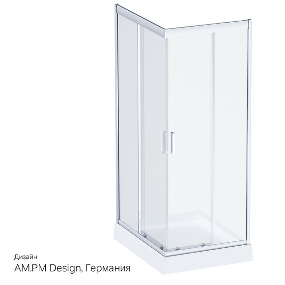 Душевой уголок AM.PM Gem 120x80 W90G-404-120280-MT профиль Хром матовый стекло прозрачное Душевой уголок AM.PM Gem 120x80 W90G-404-120280-MT профиль Хром матовый стекло прозрачное