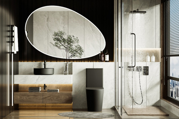 Унитаз компакт Abber Bequem AC1112TMB Черный матовый с бачком и сиденьем Микролифт Унитаз компакт Abber Bequem AC1112TMB Черный матовый с бачком и сиденьем Микролифт