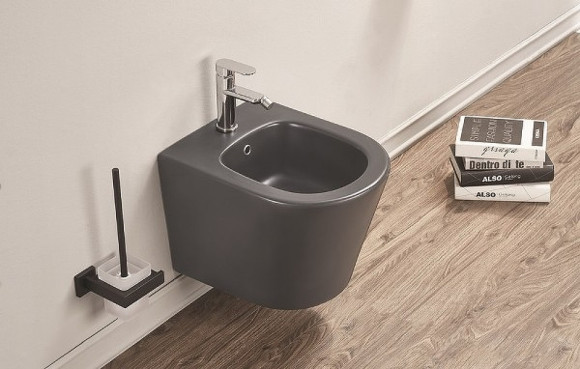 Биде CeramaLux 5330MDH подвесное Серое