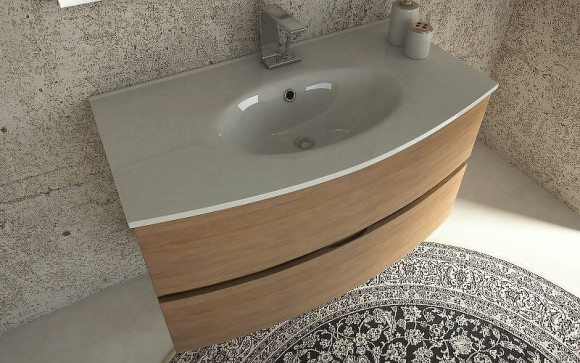 Тумба под раковину Cezares Dalila 100 54711 подвесная Rovere tabacco Тумба под раковину Cezares Dalila 100 54711 подвесная Rovere tabacco