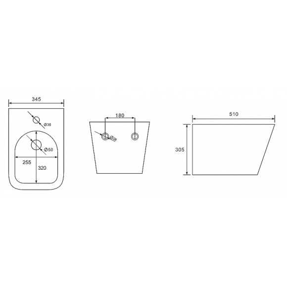 Биде Esbano Gartez ESVBGARTW подвесное Белое глянцевое Биде Esbano Gartez ESVBGARTW подвесное Белое глянцевое