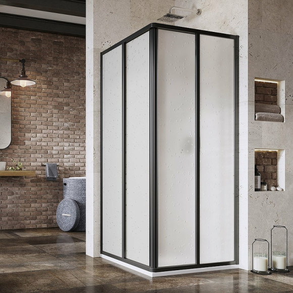 Душевая дверь Ravak Supernova SRV2-90 195 S 14V703O211 профиль Черный пластик Pearl