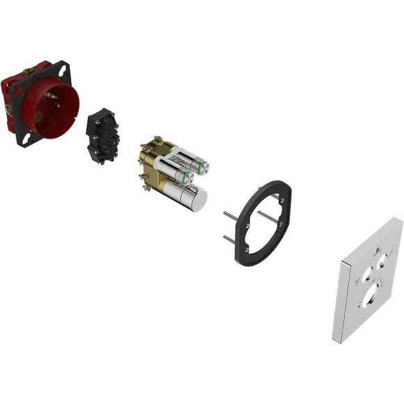 Смеситель для душа Vincea VSCV-321T-MCH с термостатом Хром Смеситель для душа Vincea VSCV-321T-MCH с термостатом Хром