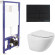 Комплект унитаза BelBagno Amanda BB051CHR+BB051SC с инсталляцией Berges Novum L5 040215 с сиденьем Микролифт и Черной матовой клавишей смыва Комплект унитаза BelBagno Amanda BB051CHR+BB051SC с инсталляцией Berges Novum L5 040215 с сиденьем Микролифт и Черной матовой клавишей смыва